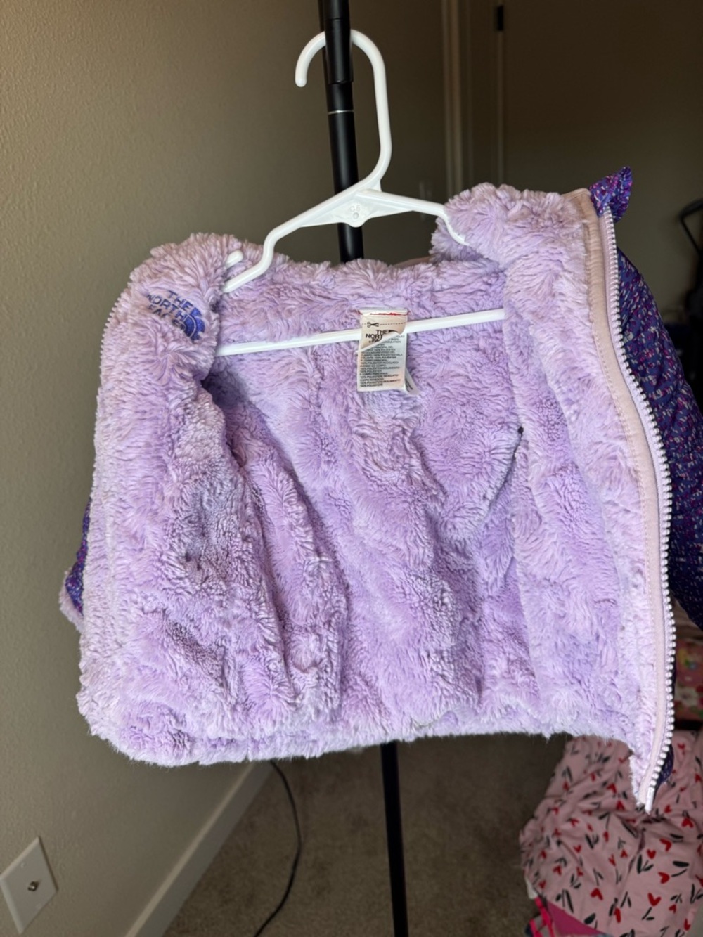 The North Face Purple Reversible Baby Jacket - Picture 4 of 5